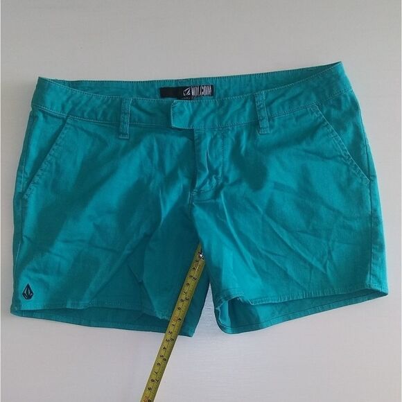 Volcom green shorts sz 3 - Picture 1 of 7
